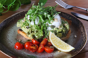 Drivu Smashed Avocado with Poached Eggs