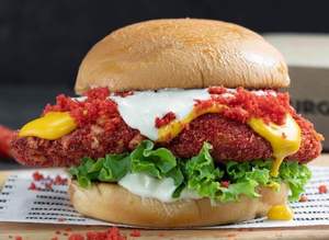 Drivu Cheetos Chicken Burger