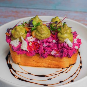 Drivu Avocado & Beetroot Cheese Toast