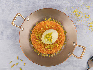 Drivu Kunafa with Mastic Ice Cream