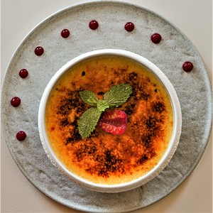 Drivu Crunchy Saffron Creme Brûlée 