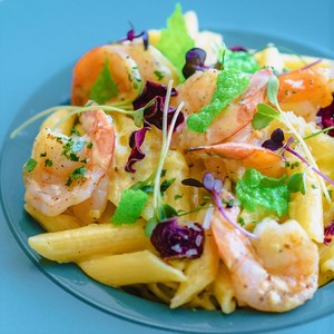 Drivu Penne Prawn Amarillo Pasta