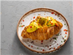 Drivu  Poached Egg Croissant with Hollandaise