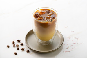 Drivu Iced Saffron Latte
