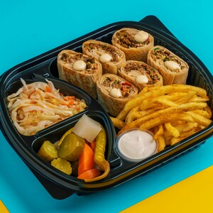 Drivu Arabic Beef Shawarma Meal w/ Cheese وجبة شاورما لحم عربي مع جبن