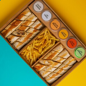 Drivu Chicken & Beef Shawarma Wraps (6) شاورما لحم و دجاج