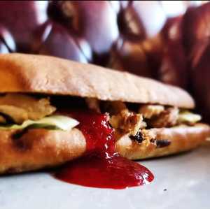 Drivu Cranberry Turkey Sandwich