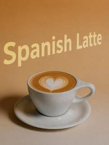 Hot Spanish Latte - AOM Cafe sharjah