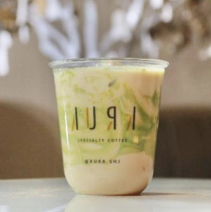 Drivu Iced Pistachio Latte