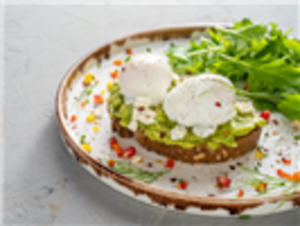 Drivu Poached Egg with Mashed Avocado