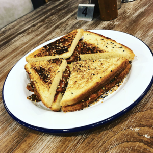Drivu Cheesy Tomato Toast