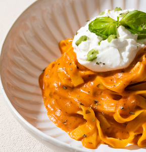 Drivu Pink Tagliatelle Burrata & Basil