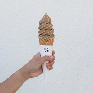 Drivu % Arabica Ice Cream 8oz (cone)