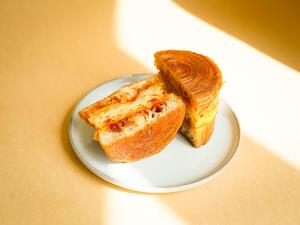 Drivu Croissant Grilled Cheese/Spanish Omelette