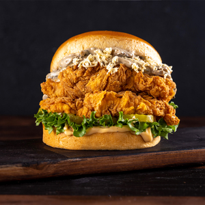Drivu Crispy Chicken Mushroom Burger
