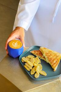 Drivu Egg, Avocado, and Cream Cheese Brioche