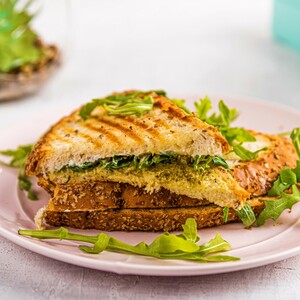 Drivu Turkish Labneh Sandwich with Pesto Sauce