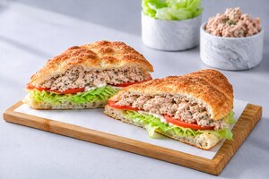 Tuna Focaccia Sandwich - Kohinoki dubai