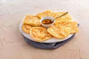 Drivu 2 Mini Msemen Plain (Moroccan Paratha) ٢ مسمن ساده