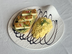 Avocado Halloumi Toast  - Sla Cafe  abu-dhabi