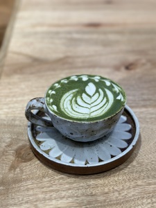 Drivu Hot Matcha Espresso Latte