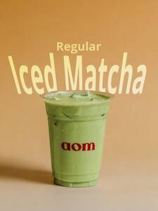Iced Matcha  - AOM Cafe sharjah