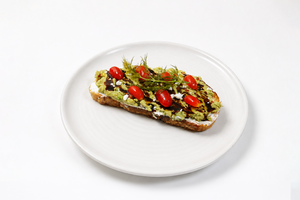 Organic Avo & Labneh Toast - Farmers Coffee dubai