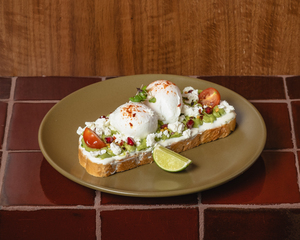 Drivu Avocado Toast with Poached Eggs