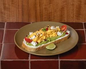 Drivu Avocado Toast with Scrambled Eggs