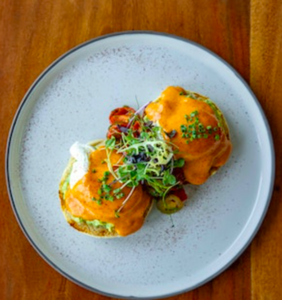 Drivu Mexican Eggs Benedict 