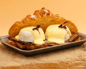 Drivu Brisket Egg Benedict Croissant