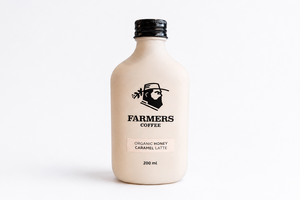 Organic Honey Caramel Latte 200ml Bottle (Cold) - Farmers Coffee dubai