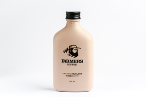 Organic Hazelnut Latte 200ml Bottle (Cold) - Farmers Coffee dubai