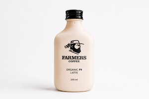 Organic F9 Latte 200ml Bottle (Cold) - Farmers Coffee dubai