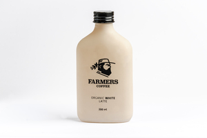 Organic White Latte  200ml Bottle (Cold) - Farmers Coffee dubai