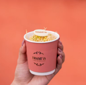 Pistachio Kunafa Cup - Mara Lounge and Restaurant dubai