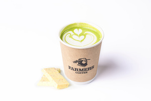 Organic White Chocolate Matcha Latte (Hot) - Farmers Coffee dubai