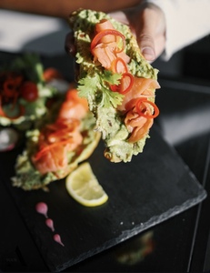 Drivu Smoked Salmon Avocado Croissant 