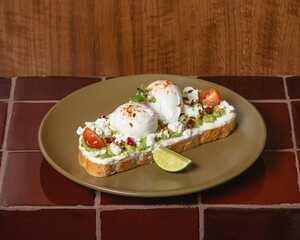 Drivu Avocado Toast with Poached Eggs