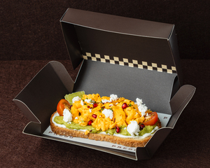 Drivu Avocado Toast with Scrambled Eggs