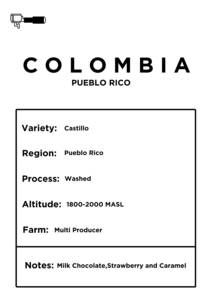 Drivu Colombia Pueblo Rico (Espresso) 