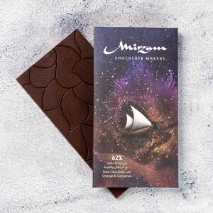 Drivu 62%  Dark Chocolate with Orange & Cinnamon  (Vegan)