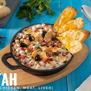 Drivu Fattah with Minced Meat