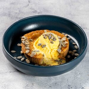 Drivu Aseeda Fondant with Saffron Gelato