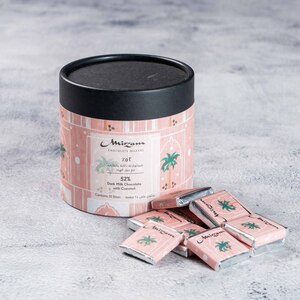 Drivu 52% Dark  Chocolate With Coconut Box of 35 Bites