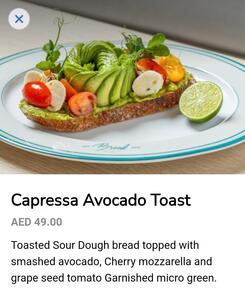 Drivu Capressa Avocado Toast