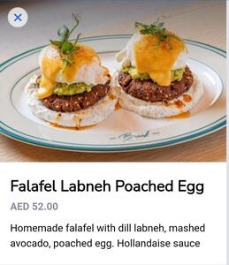 Drivu Falafel Labneh Poached Egg
