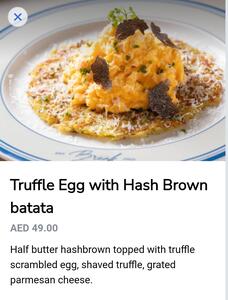 Drivu Truffle Egg with Hash Brown Batata