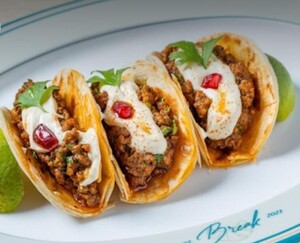 Drivu Keema Paratha with Hummus