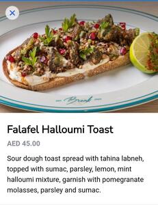 Drivu Falafel Halloumi Toast